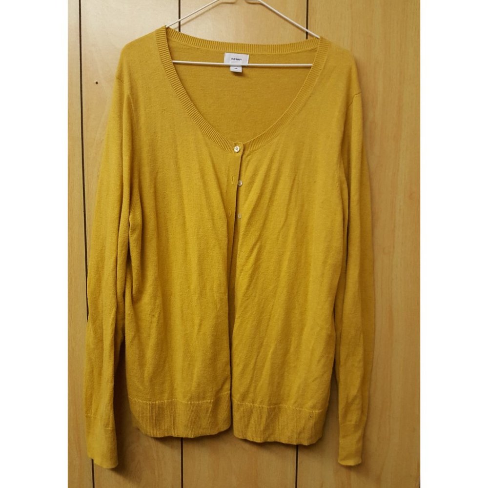 Old Navy Yellow Cardigan